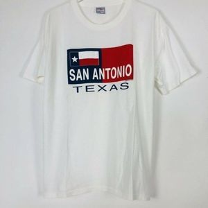Vintage San Antonio Texas Mens White T Shirt L